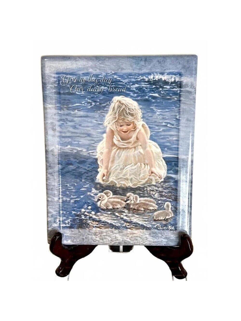 Sandra Kuck The Lord’s Prayer Ceramic Wall Plaque/Plate – Bradford Exchange